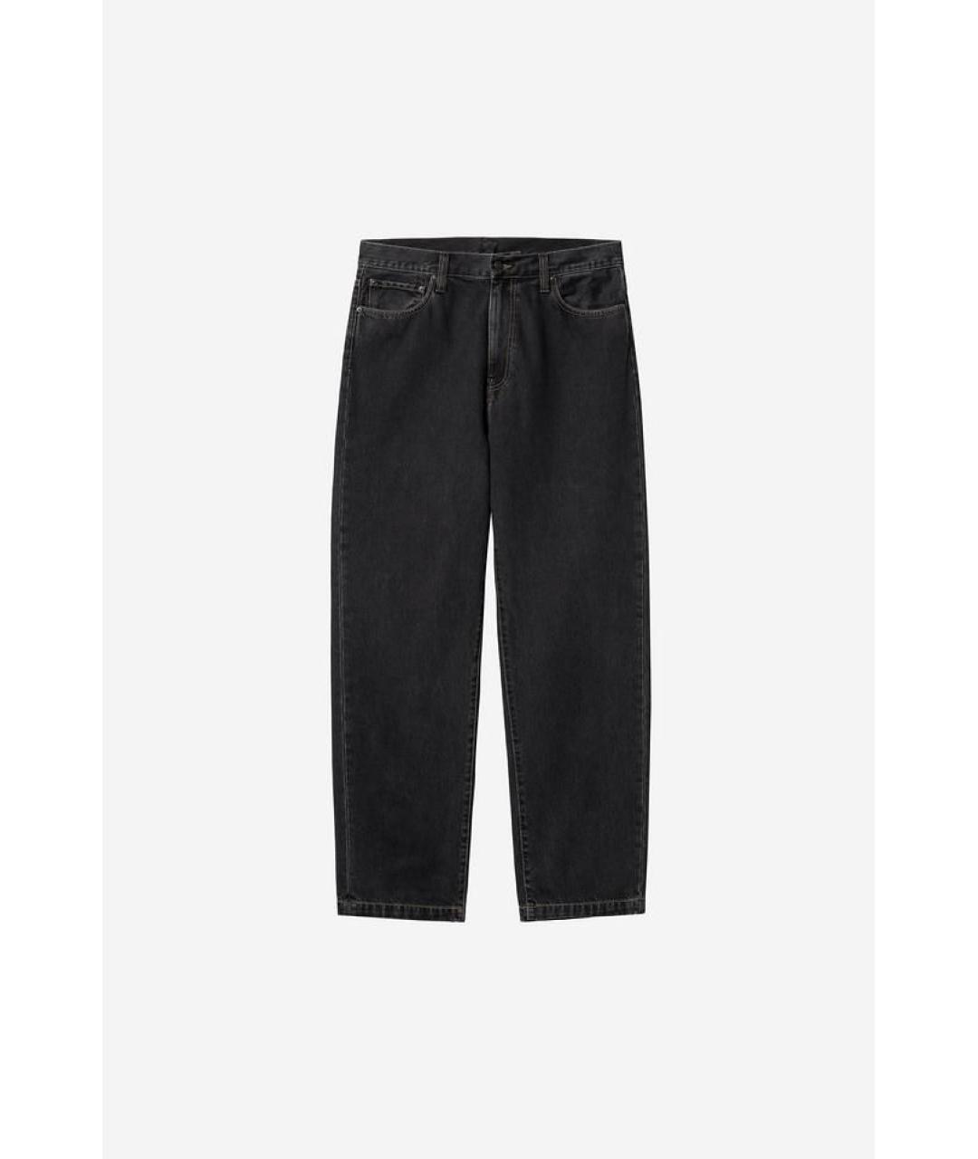 CARHARTT WIP Черные хлопковые прямые джинсы, фото 5