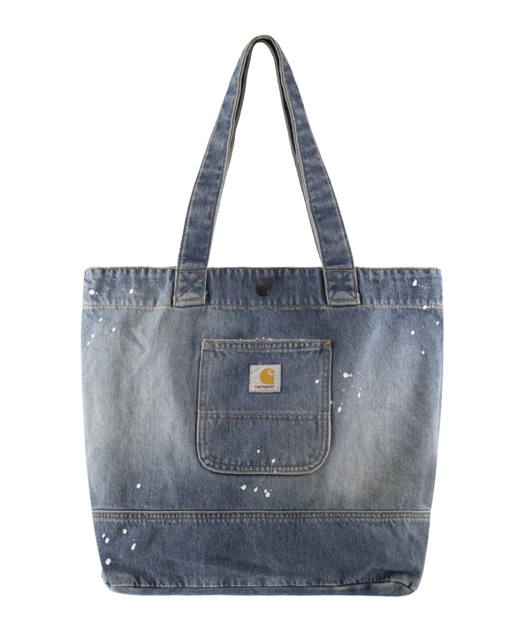 CARHARTT WIP Синяя хлопковая сумка через плечо, фото 1