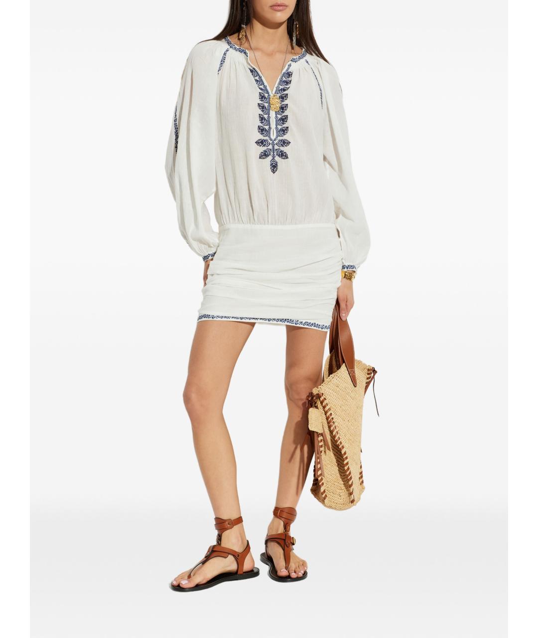 ISABEL MARANT Синее хлопковое повседневное платье, фото 3