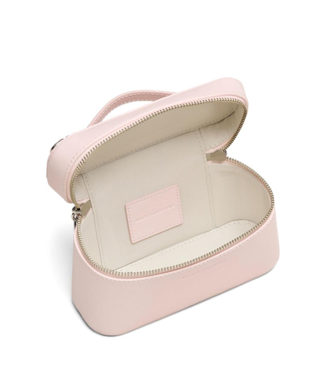 MARC JACOBS Розовая кожаная сумка с короткими ручками, фото 4