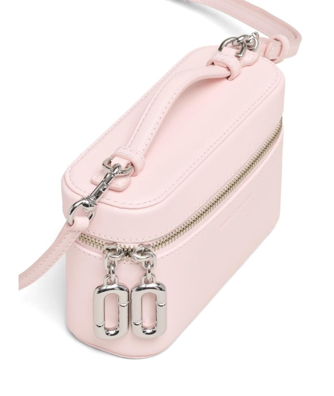 MARC JACOBS Розовая кожаная сумка с короткими ручками, фото 3