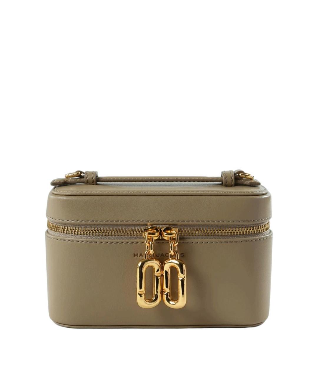 MARC JACOBS Бежевая кожаная сумка с короткими ручками, фото 1