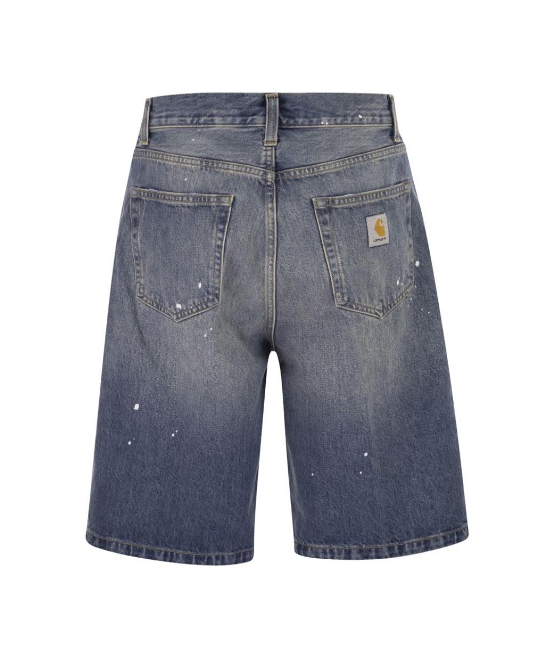 CARHARTT WIP Синие хлопковые шорты, фото 2