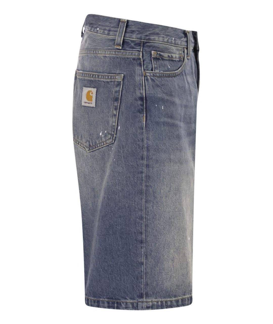 CARHARTT WIP Синие хлопковые шорты, фото 3