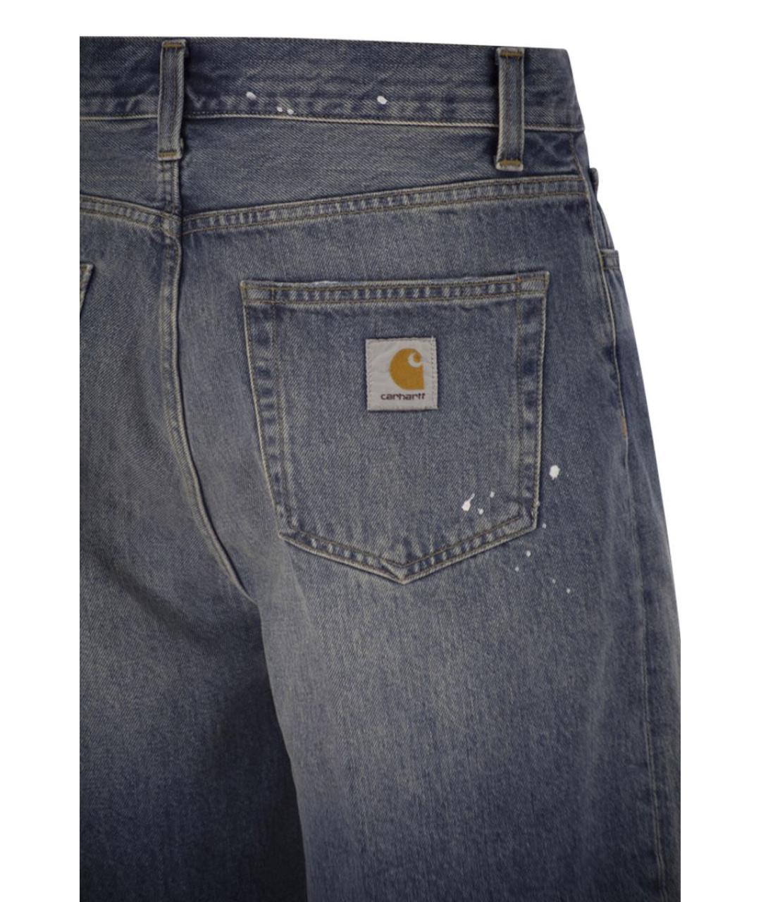 CARHARTT WIP Синие хлопковые шорты, фото 4