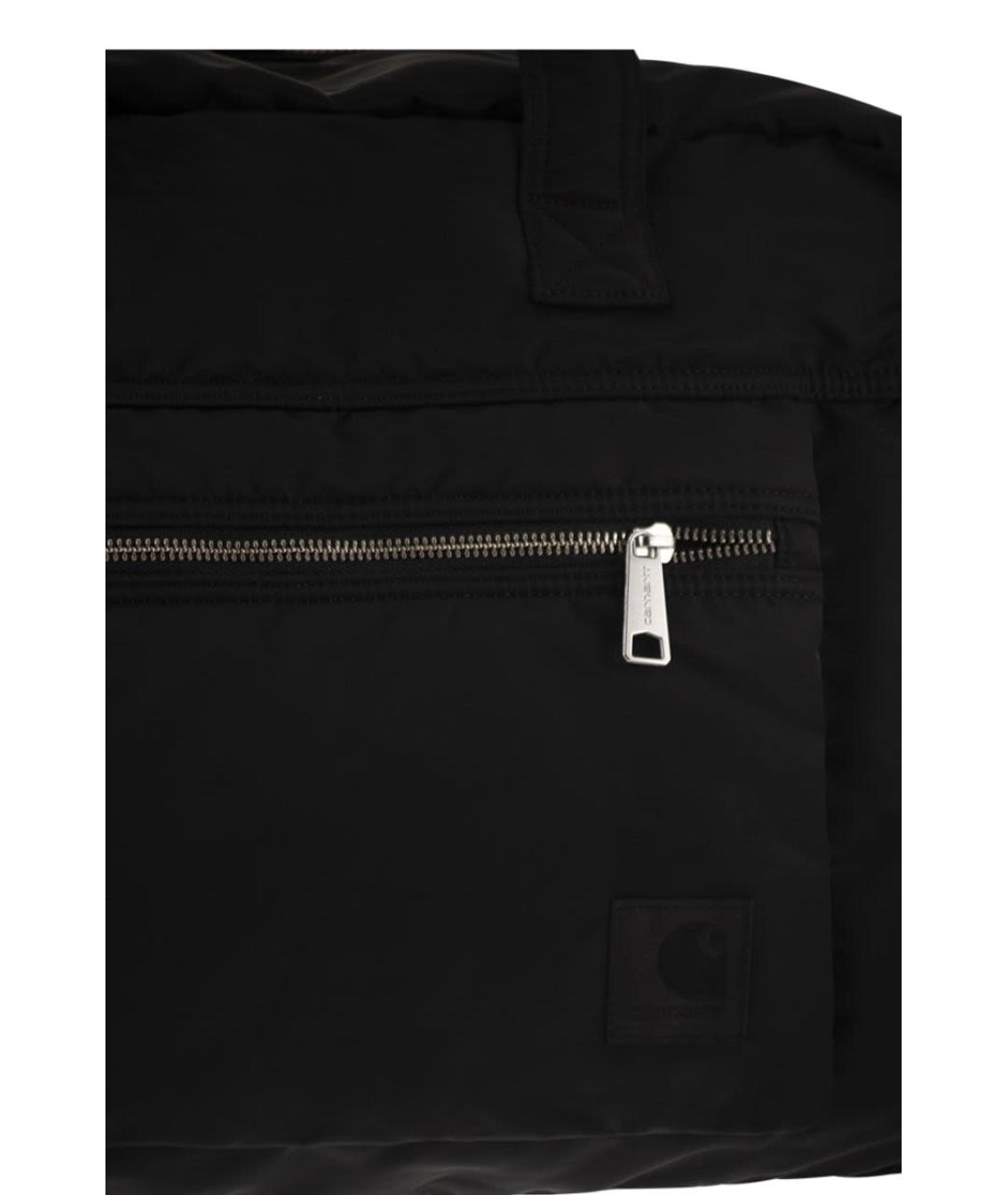 CARHARTT WIP Черная синтетическая сумка с короткими ручками, фото 5