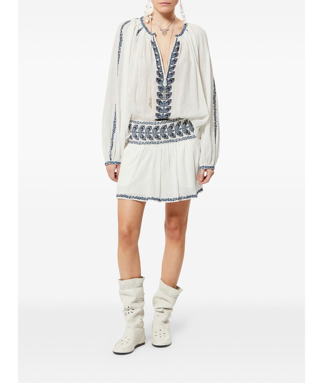 ISABEL MARANT Белая вискозная рубашка, фото 2
