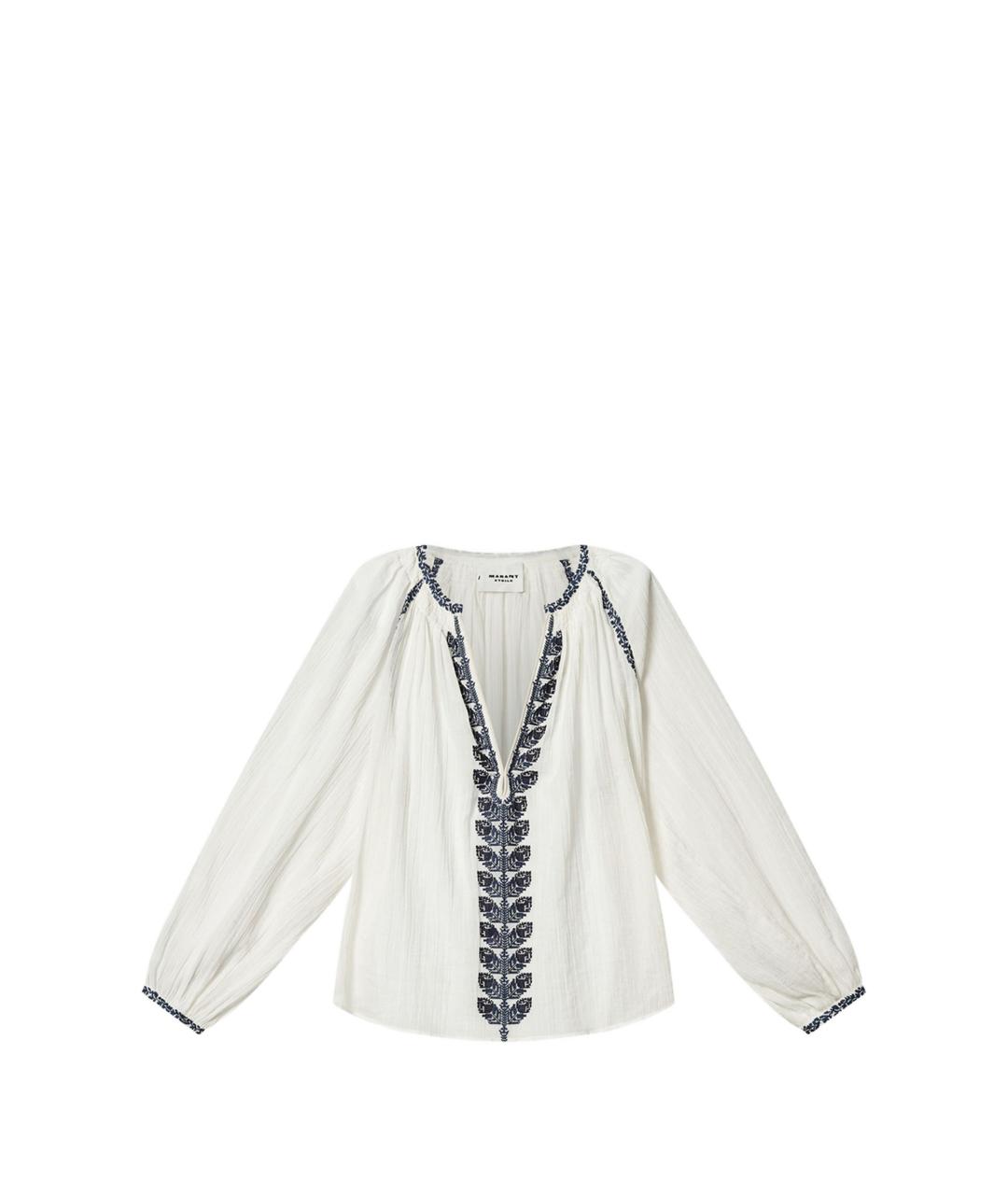 ISABEL MARANT Белая вискозная рубашка, фото 1
