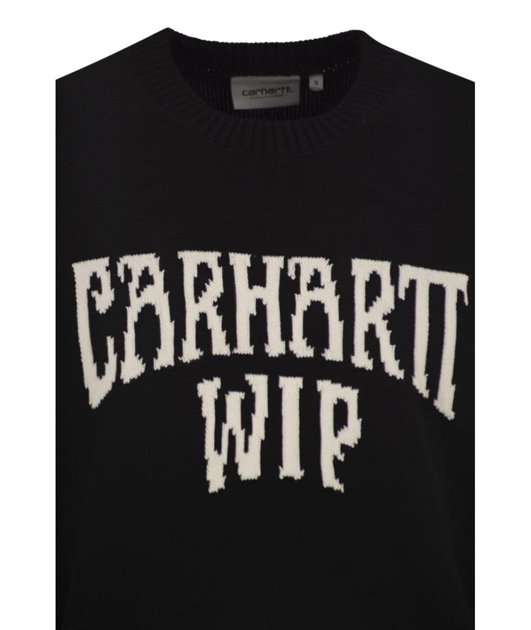 CARHARTT WIP Черный хлопковый джемпер / свитер, фото 4