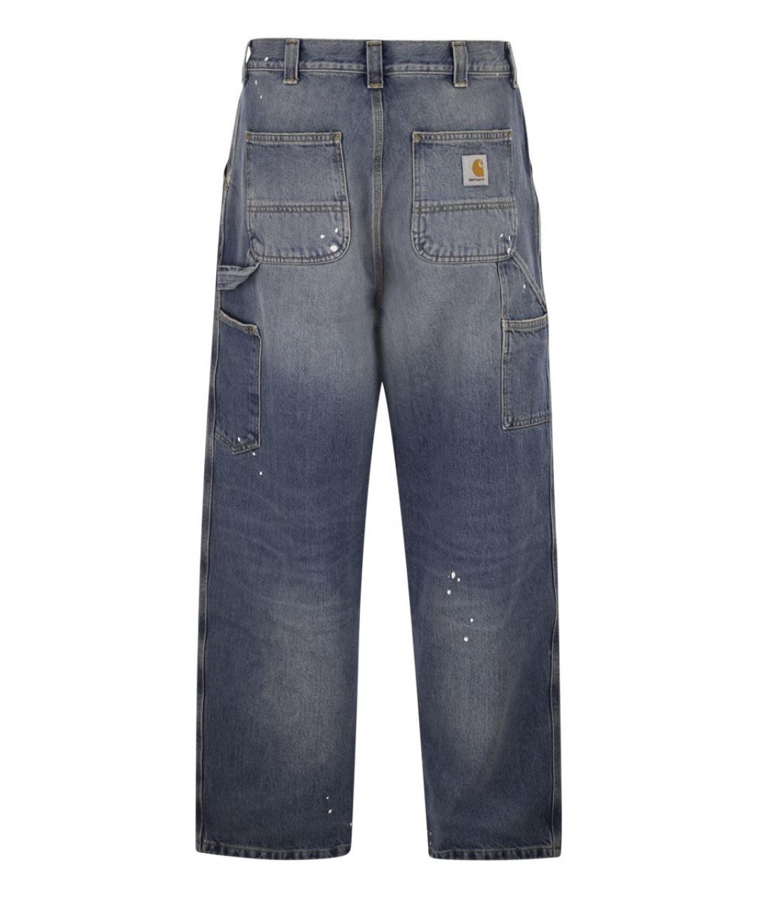 CARHARTT WIP Синие хлопковые прямые джинсы, фото 2