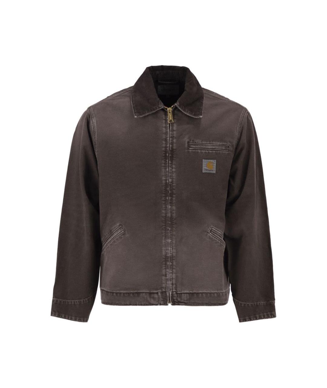 CARHARTT WIP Коричневая хлопковая куртка, фото 1