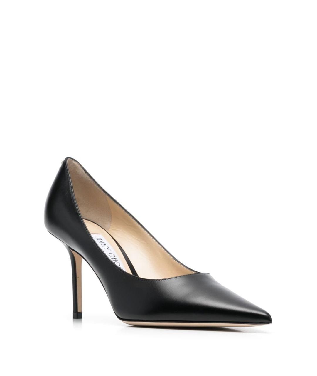JIMMY CHOO Черные кожаные туфли, фото 4