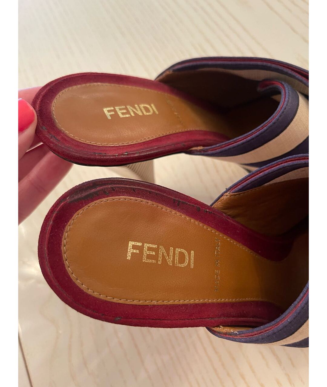 FENDI Текстильные мюли, фото 6