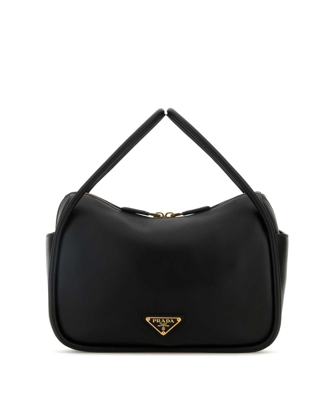 PRADA Черная кожаная сумка тоут, фото 1