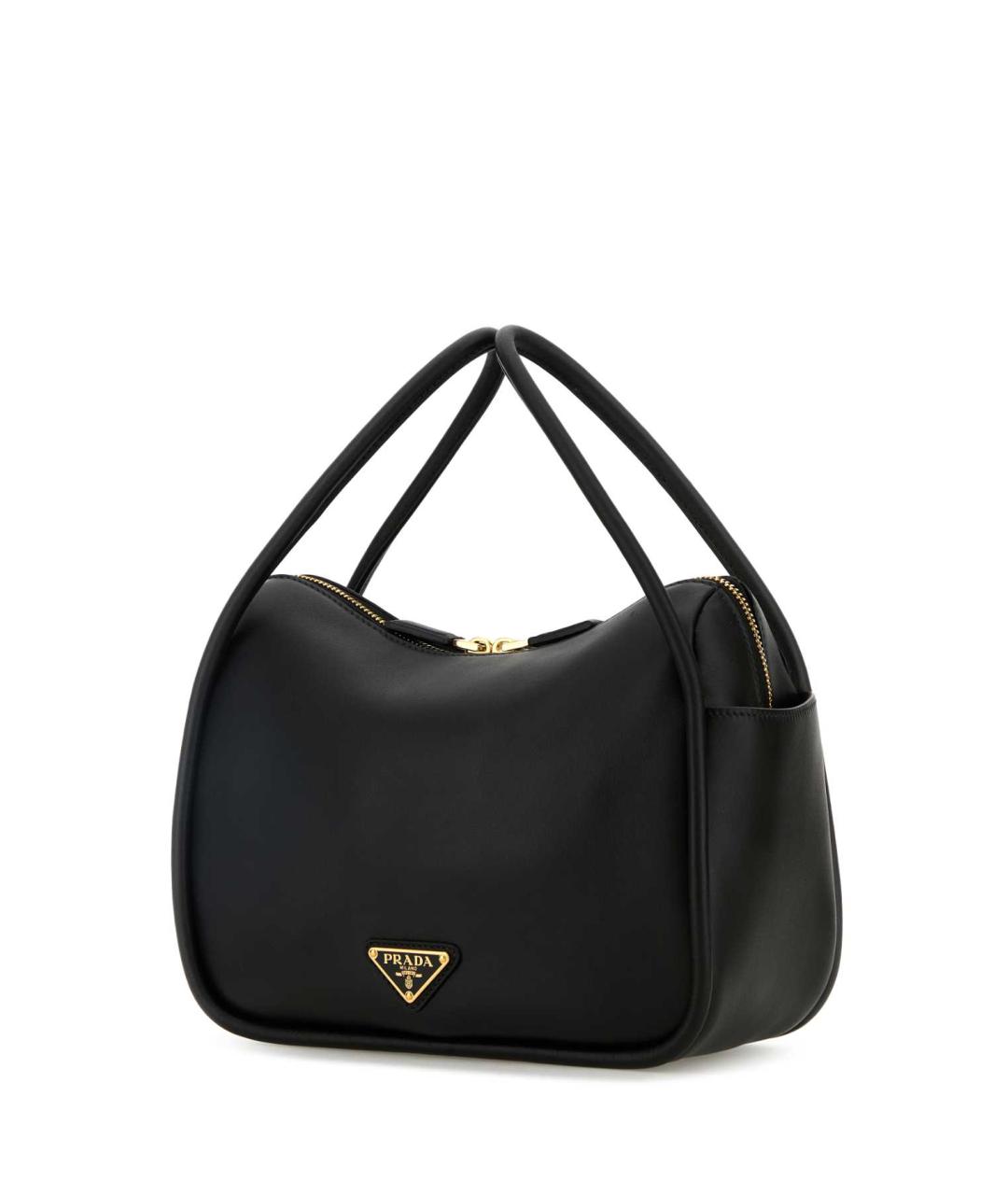 PRADA Черная кожаная сумка тоут, фото 2