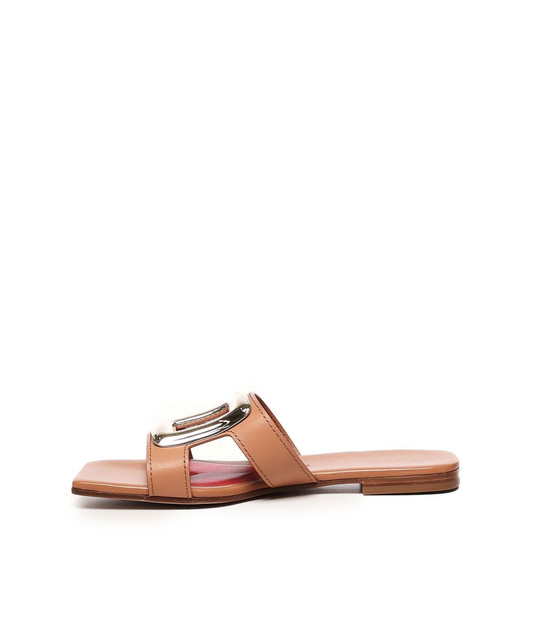 ROGER VIVIER Бежевые сандалии, фото 4
