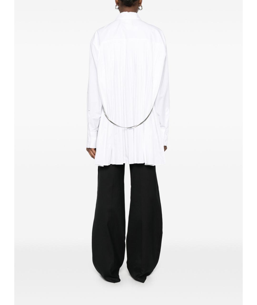 MAX MARA Белая хлопковая рубашка, фото 5