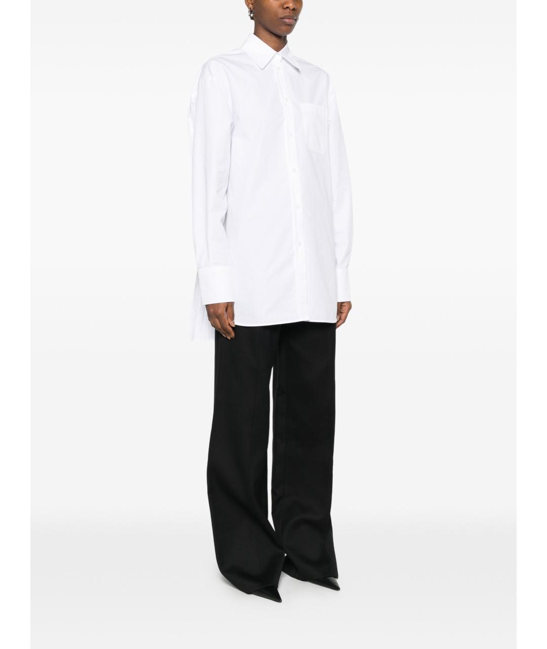 MAX MARA Белая хлопковая рубашка, фото 4