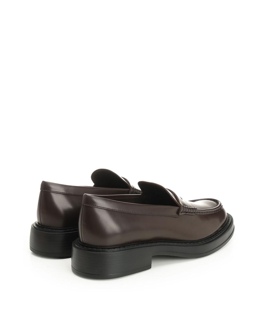 TOD'S Черные кожаные лоферы, фото 3