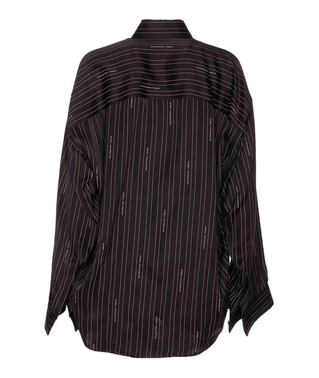BALENCIAGA Черная вискозная рубашка, фото 2