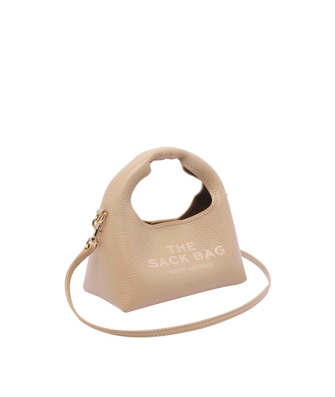 MARC JACOBS Бежевая кожаная сумка с короткими ручками, фото 2