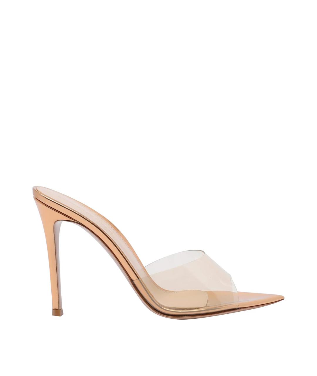 GIANVITO ROSSI Коричневые кожаные туфли, фото 1