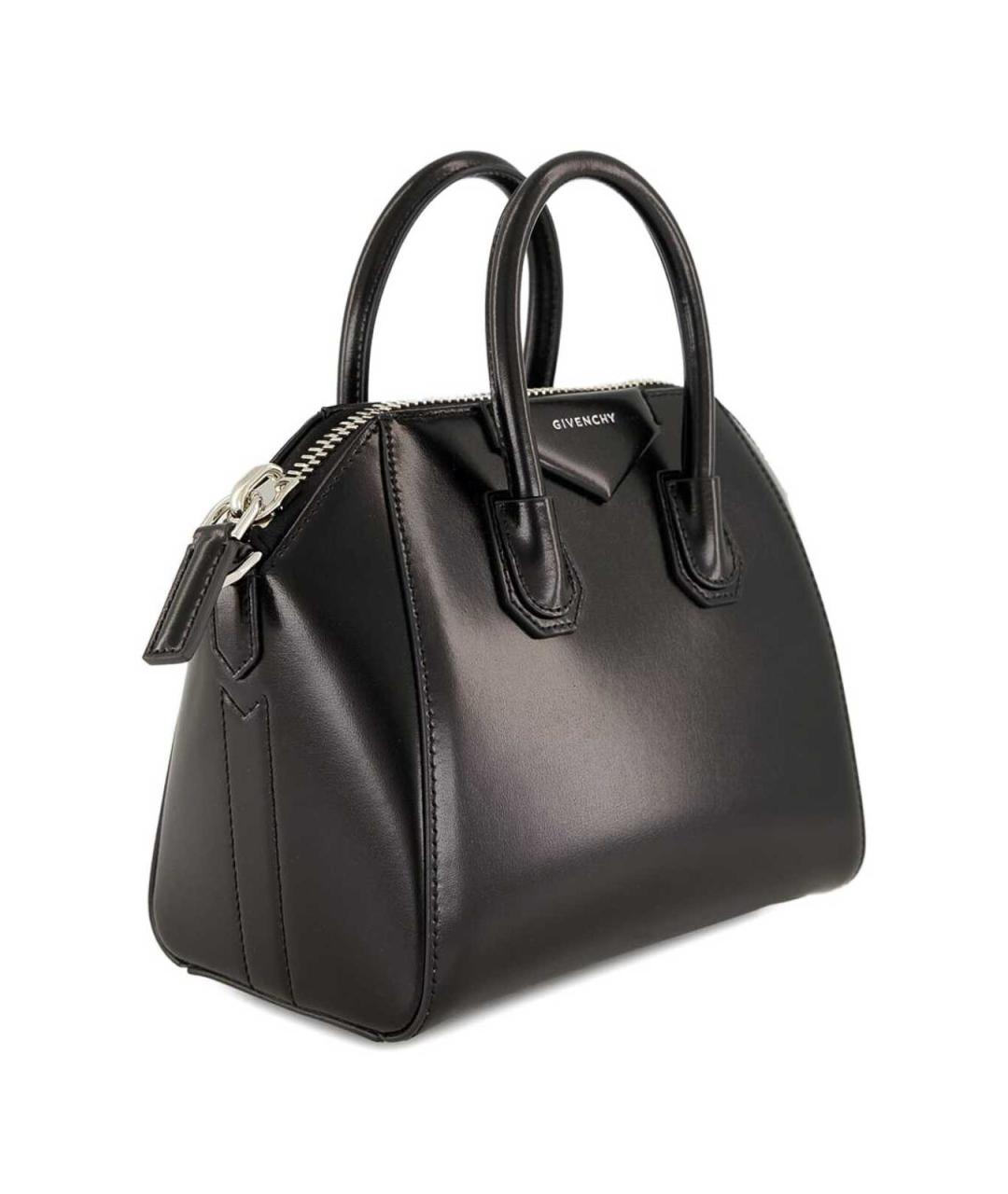 GIVENCHY Черная кожаная сумка тоут, фото 5