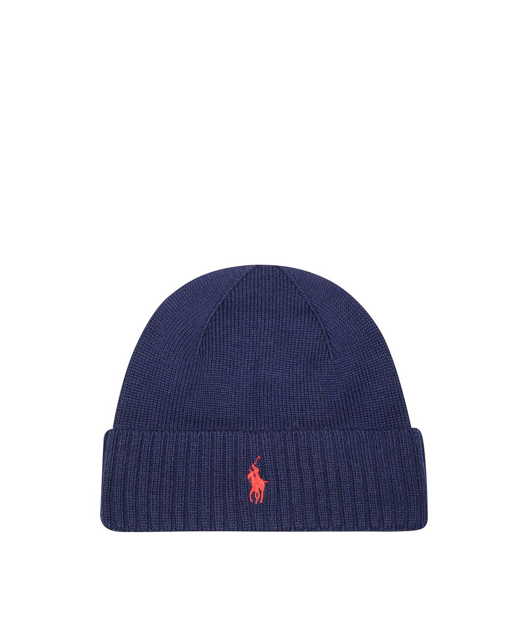POLO RALPH LAUREN Синий хлопковый шарф, фото 1