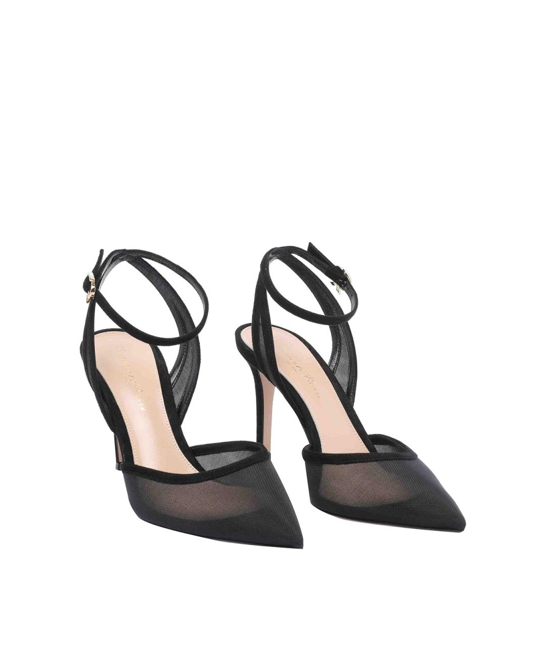 GIANVITO ROSSI Черные кожаные туфли, фото 2