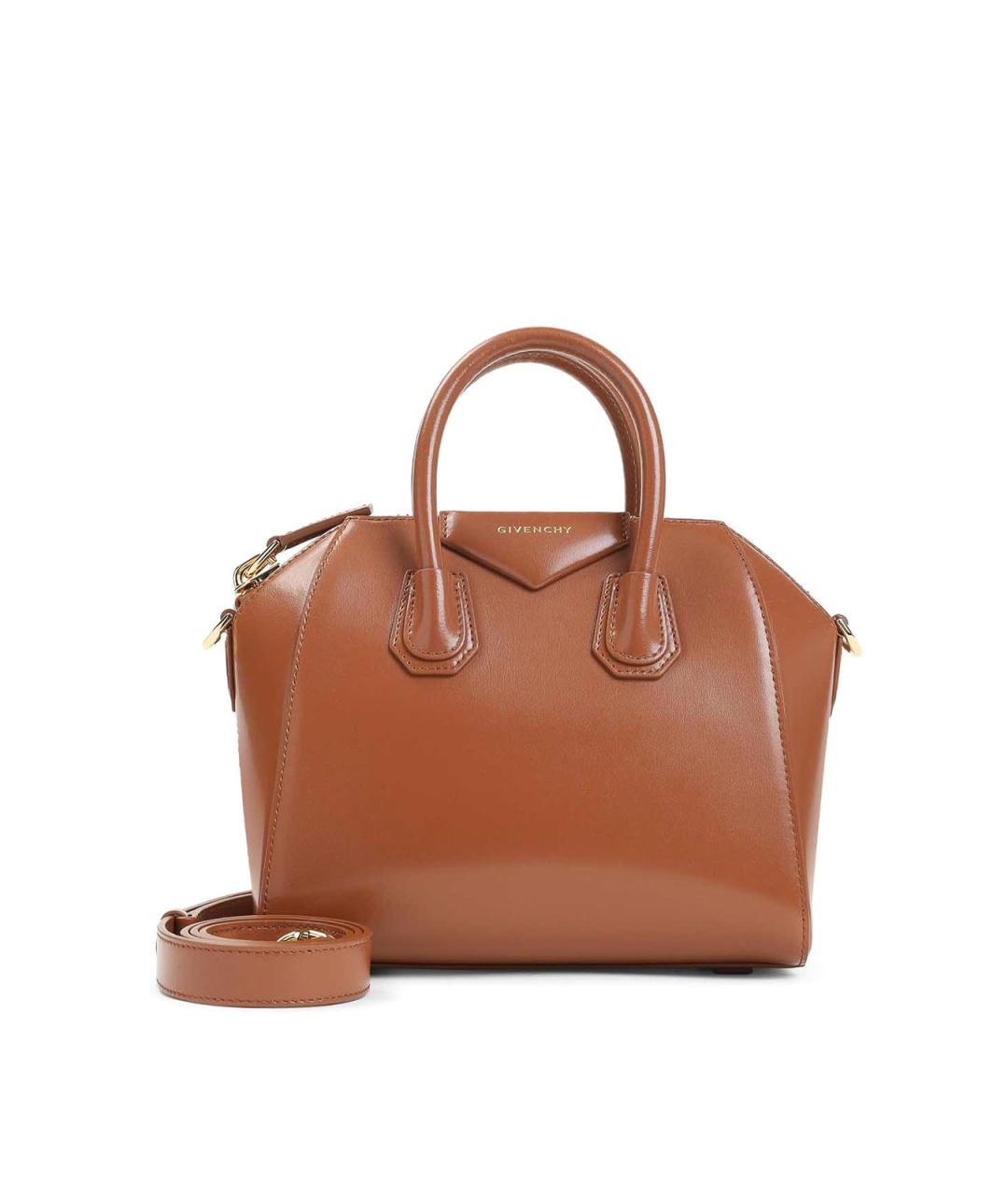 GIVENCHY Коричневая кожаная сумка тоут, фото 1