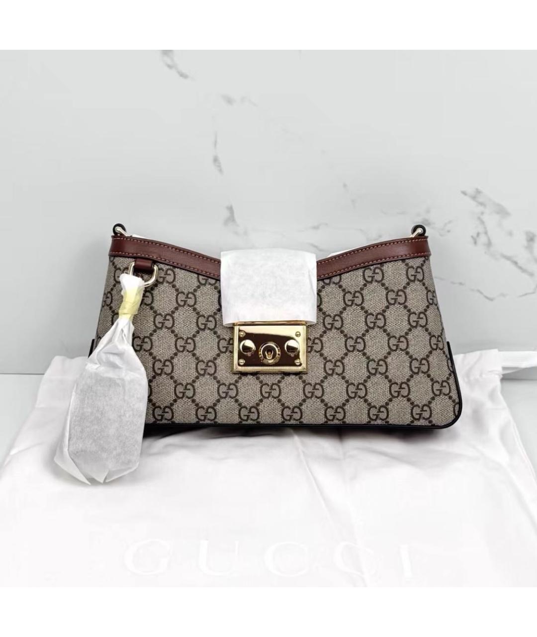 GUCCI Коричневая сумка через плечо, фото 3
