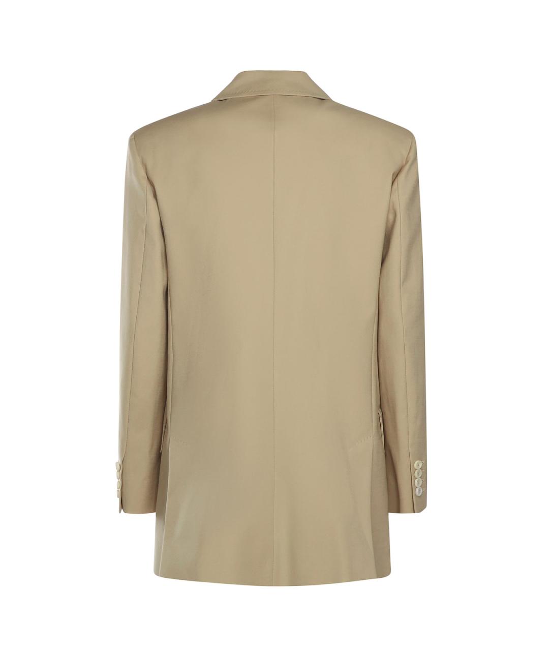 MAX MARA Бежевая хлопковая куртка, фото 3