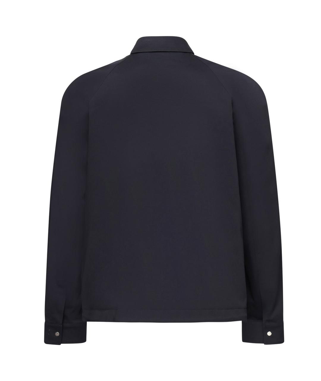 FENDI Темно-синяя хлопко-эластановая куртка, фото 3