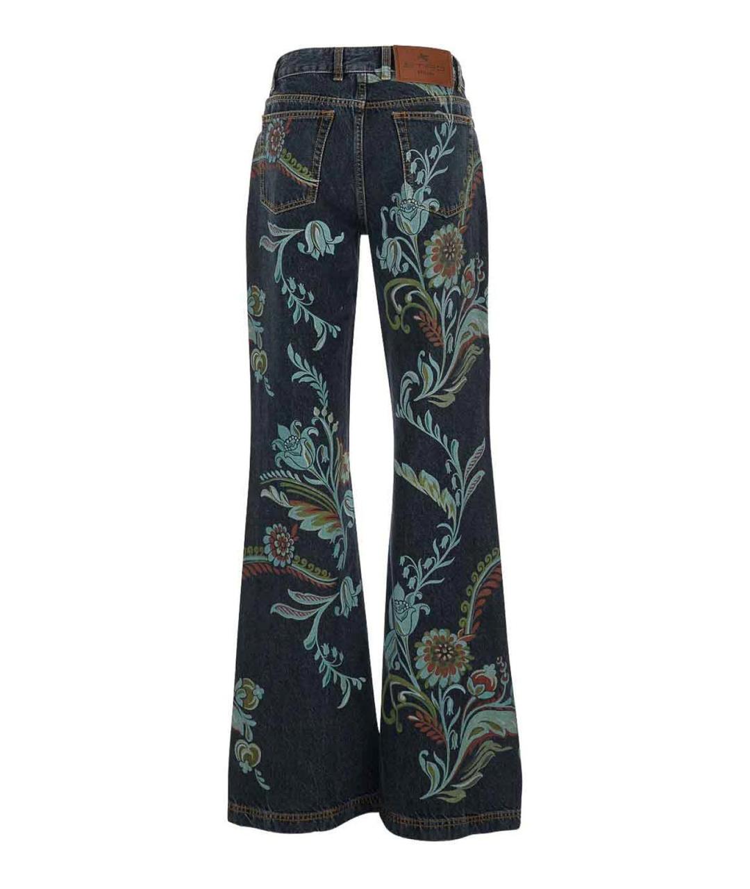 ETRO Синие хлопковые джинсы клеш, фото 2