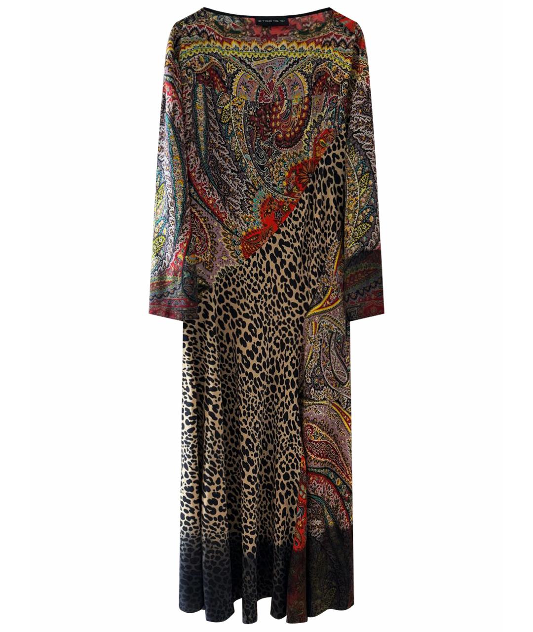 ETRO Коричневое вискозное повседневное платье, фото 1
