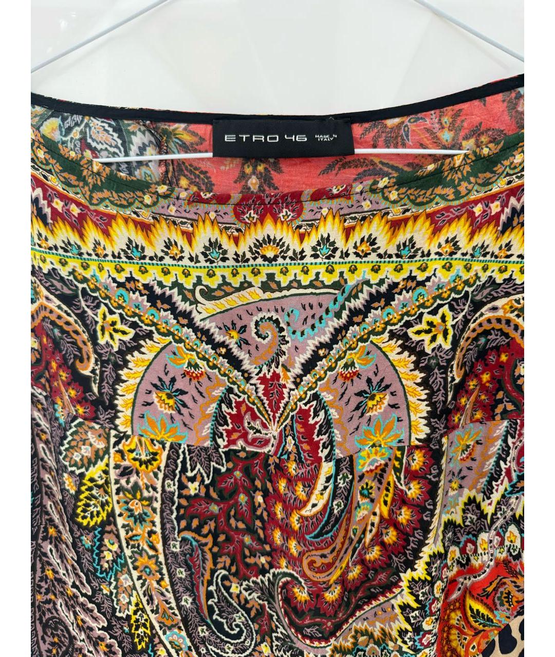 ETRO Коричневое вискозное повседневное платье, фото 3