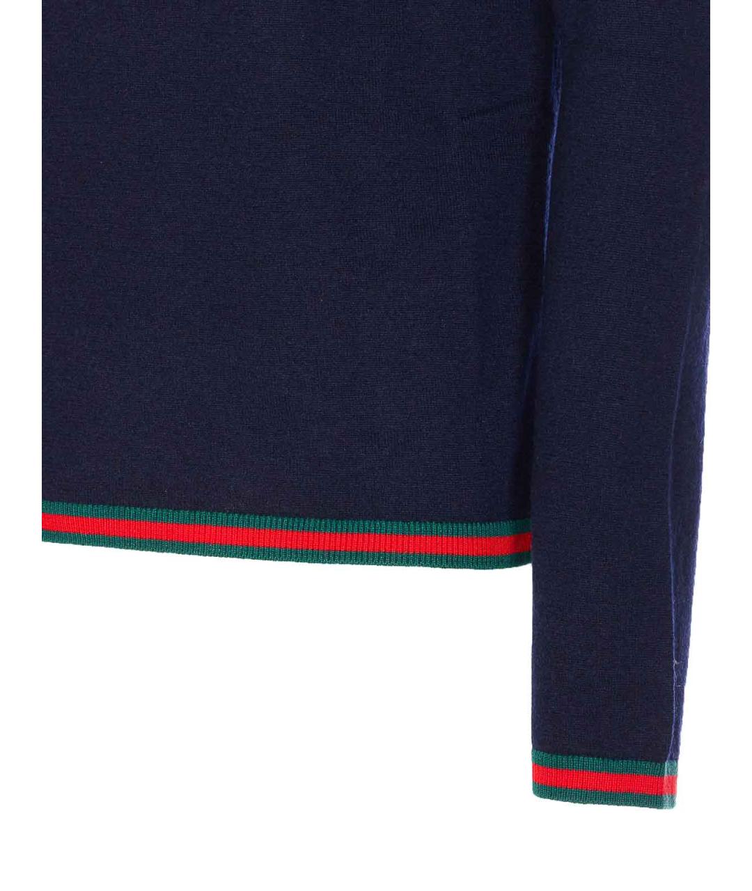 GUCCI Синяя кашемировая водолазка, фото 3