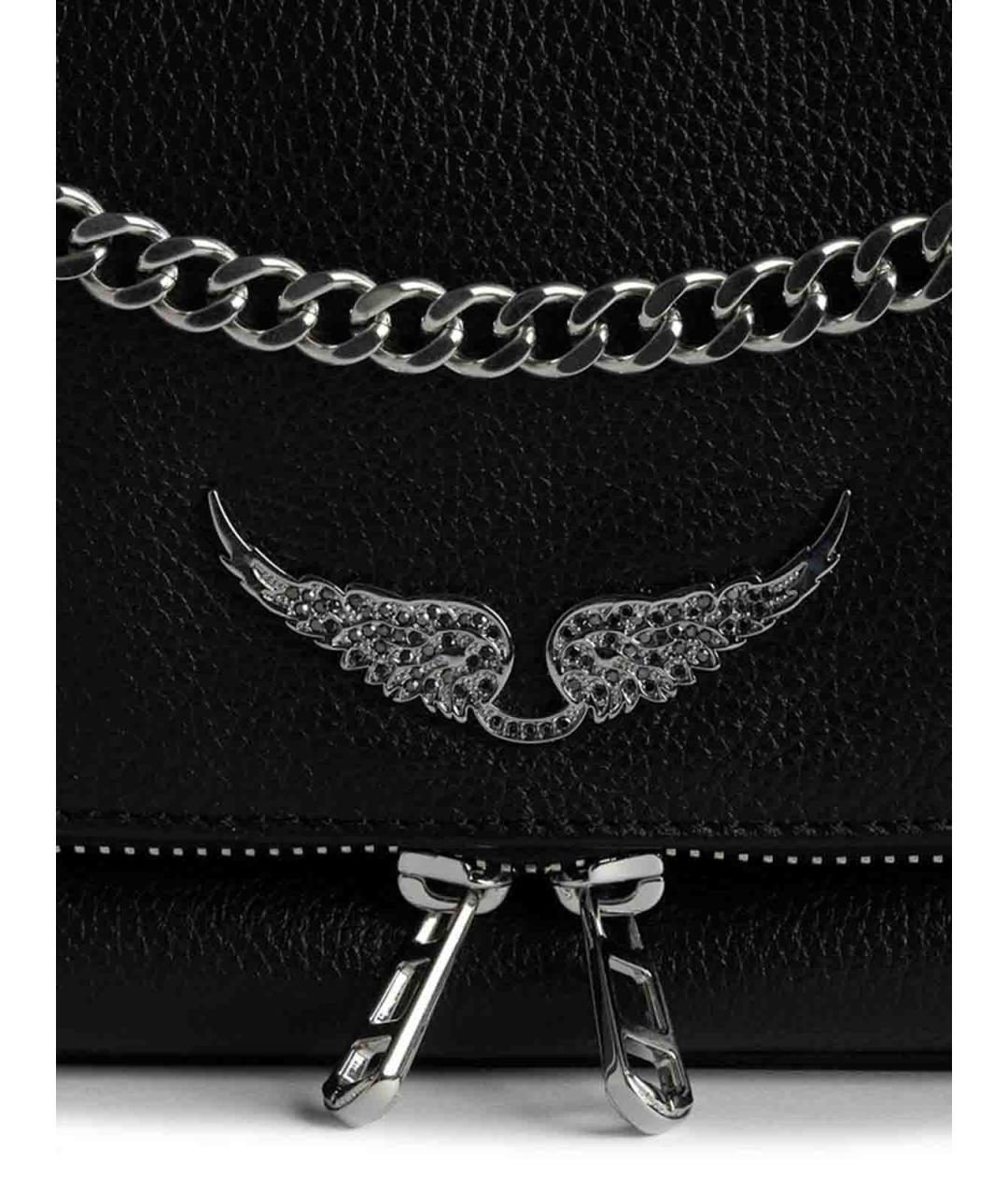 ZADIG & VOLTAIRE Черная кожаная сумка тоут, фото 1