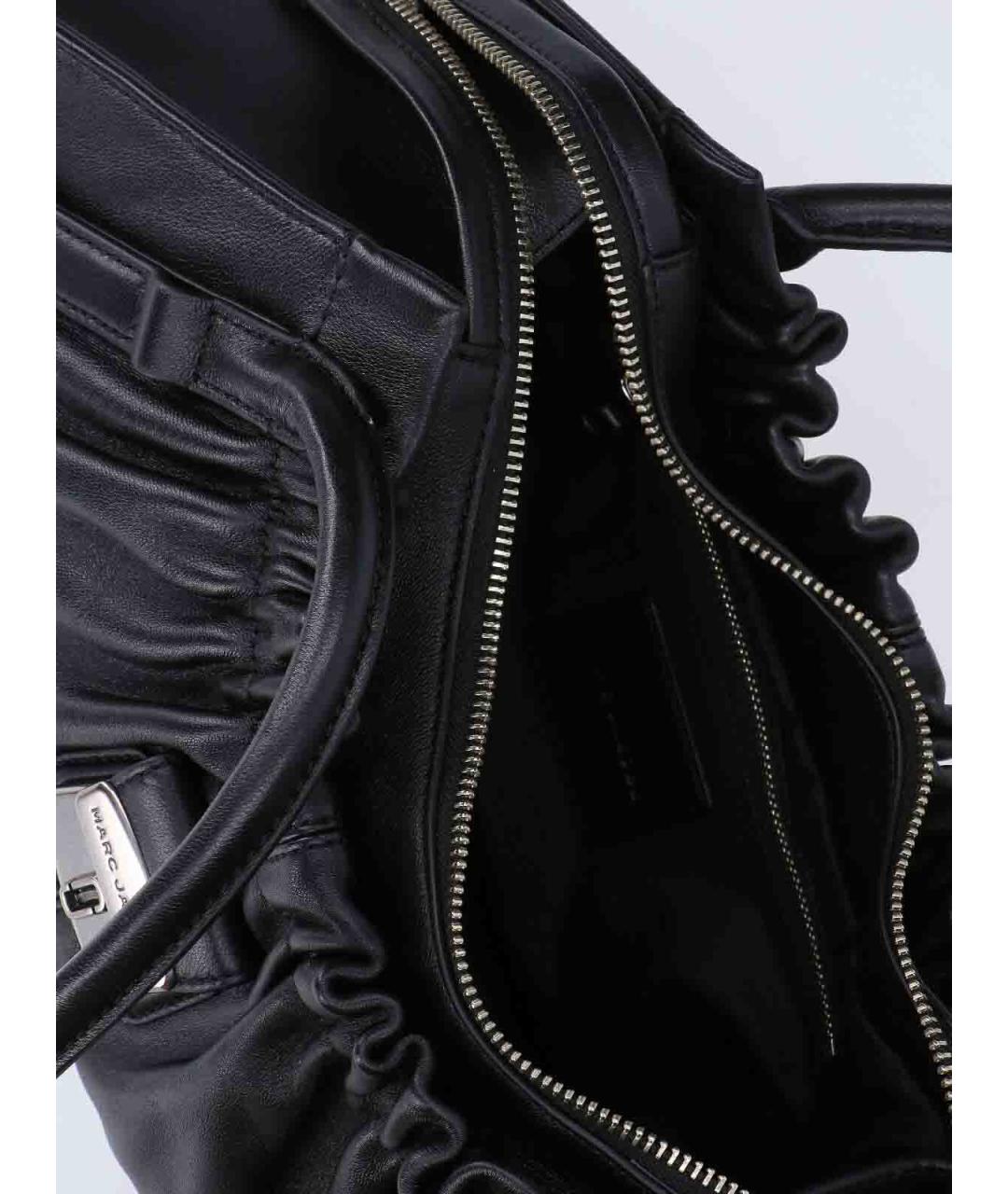 MARC JACOBS Черная кожаная сумка через плечо, фото 4