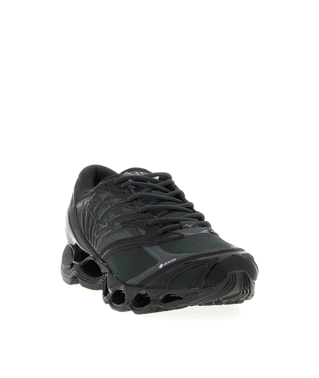 MIZUNO Черные кожаные низкие кроссовки / кеды, фото 2