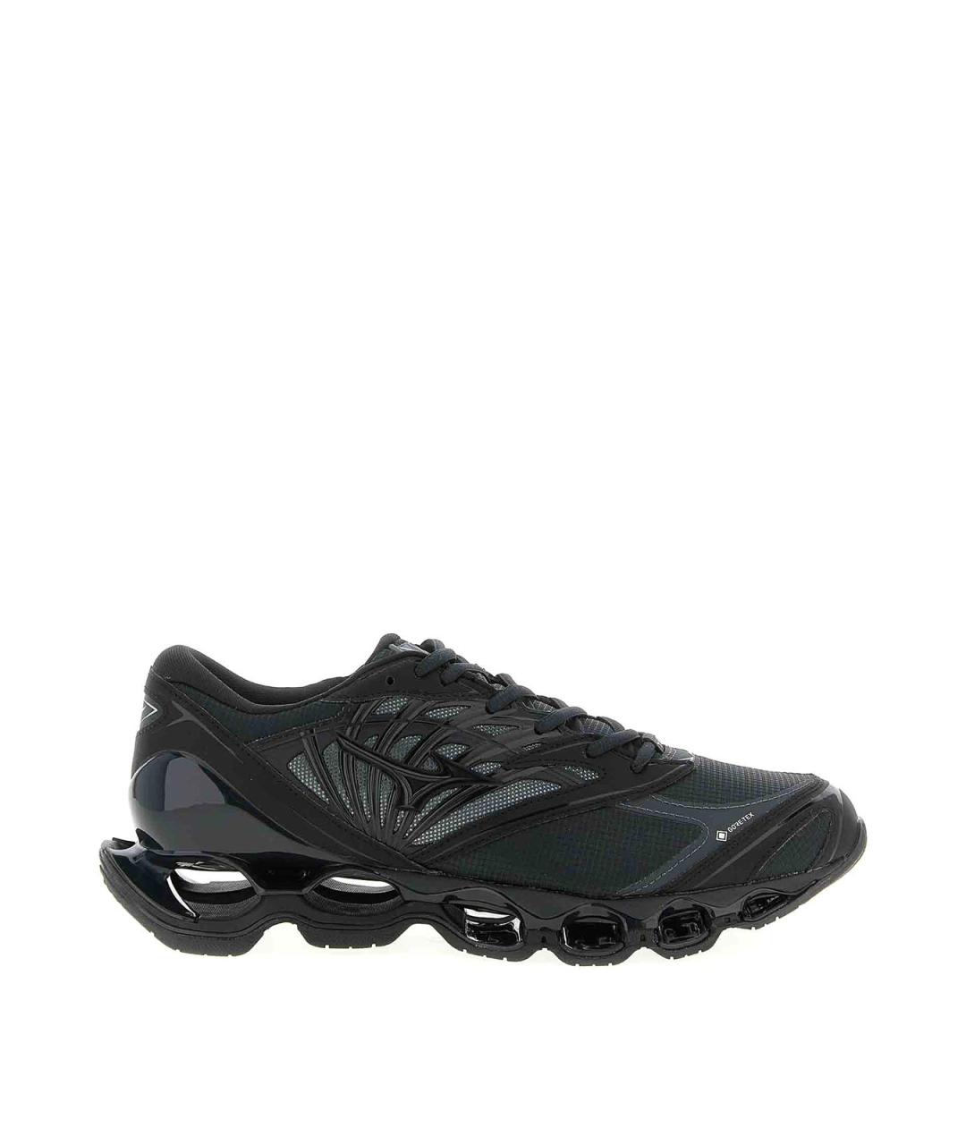 MIZUNO Черные кожаные низкие кроссовки / кеды, фото 1