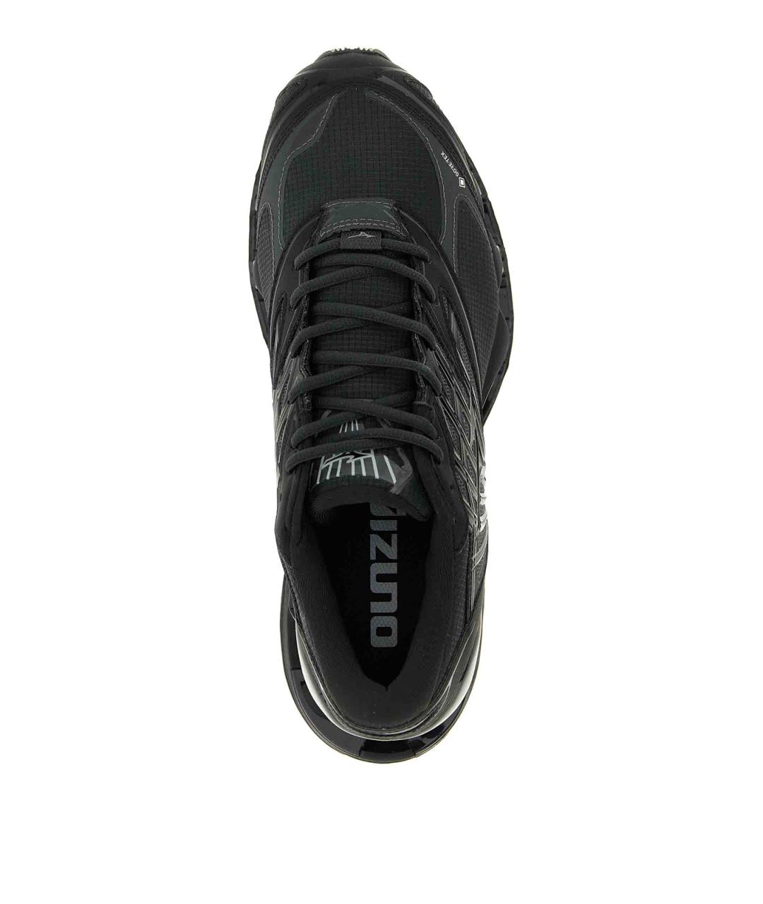 MIZUNO Черные кожаные низкие кроссовки / кеды, фото 4