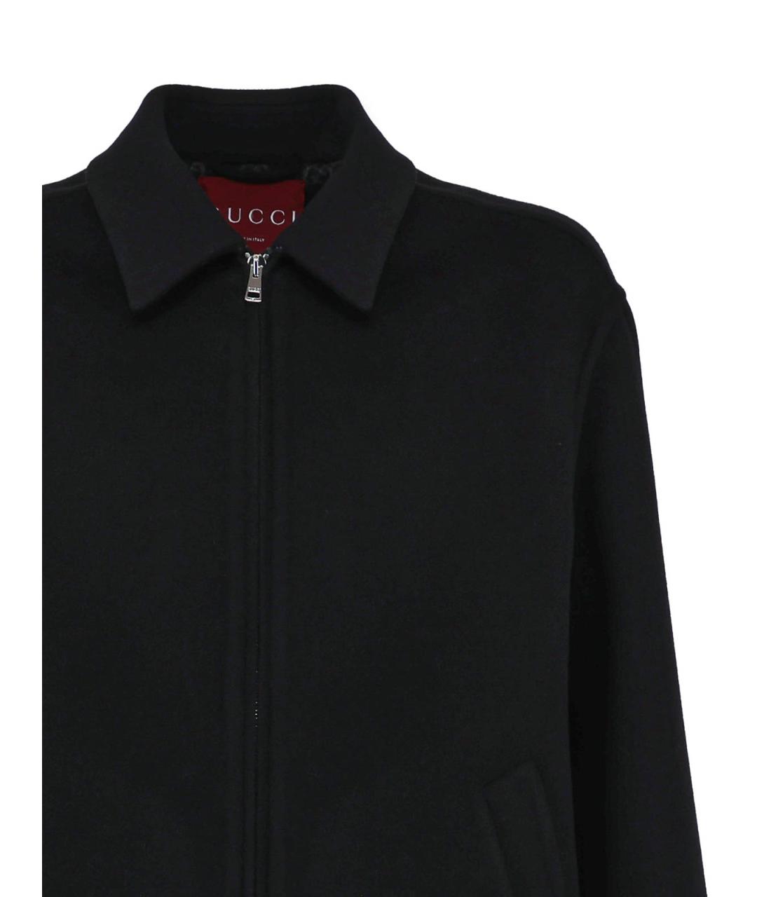 GUCCI Черная шерстяная куртка, фото 2