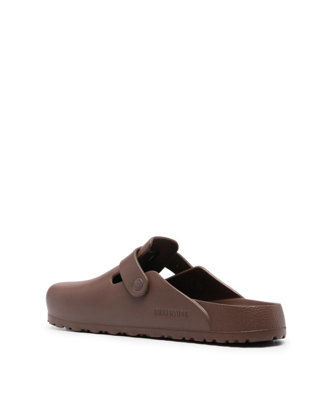 BIRKENSTOCK Коричневые кожаные шлепанцы, фото 2