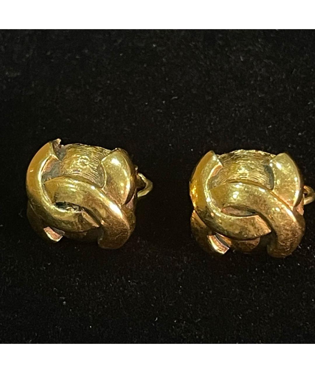 CHANEL Золотые серьги, фото 6
