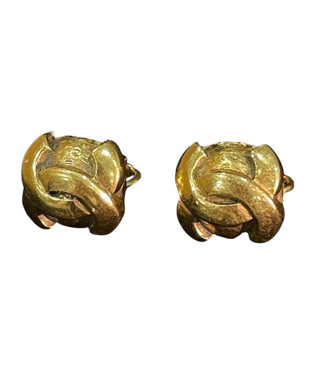 CHANEL Золотые серьги, фото 1