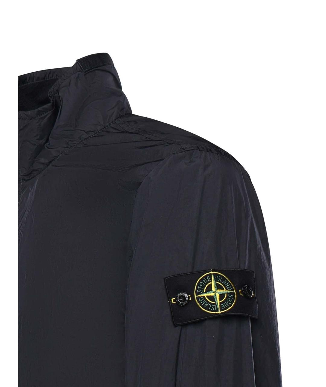 STONE ISLAND Темно-синяя полиамидовая куртка, фото 2
