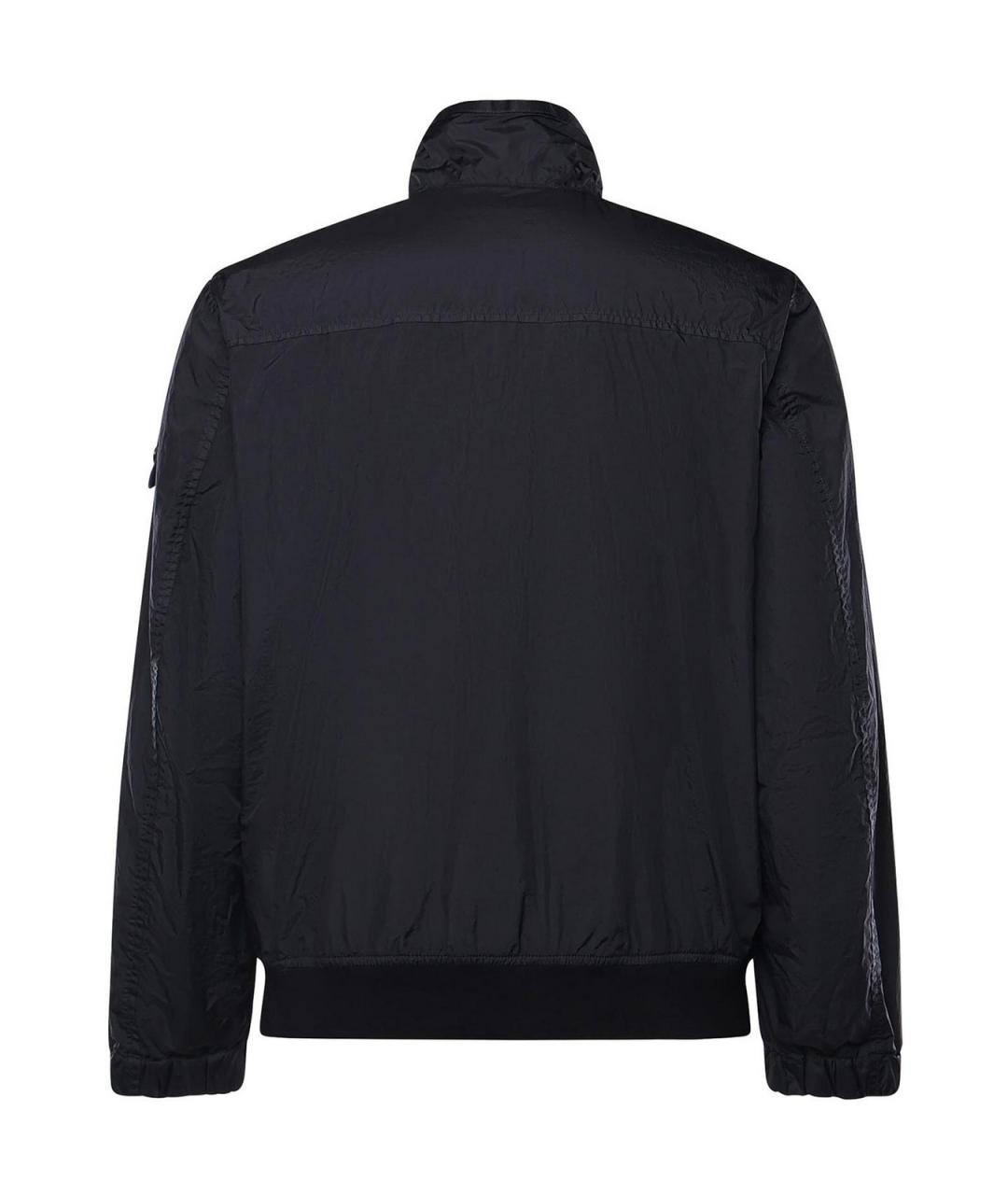 STONE ISLAND Темно-синяя полиамидовая куртка, фото 3