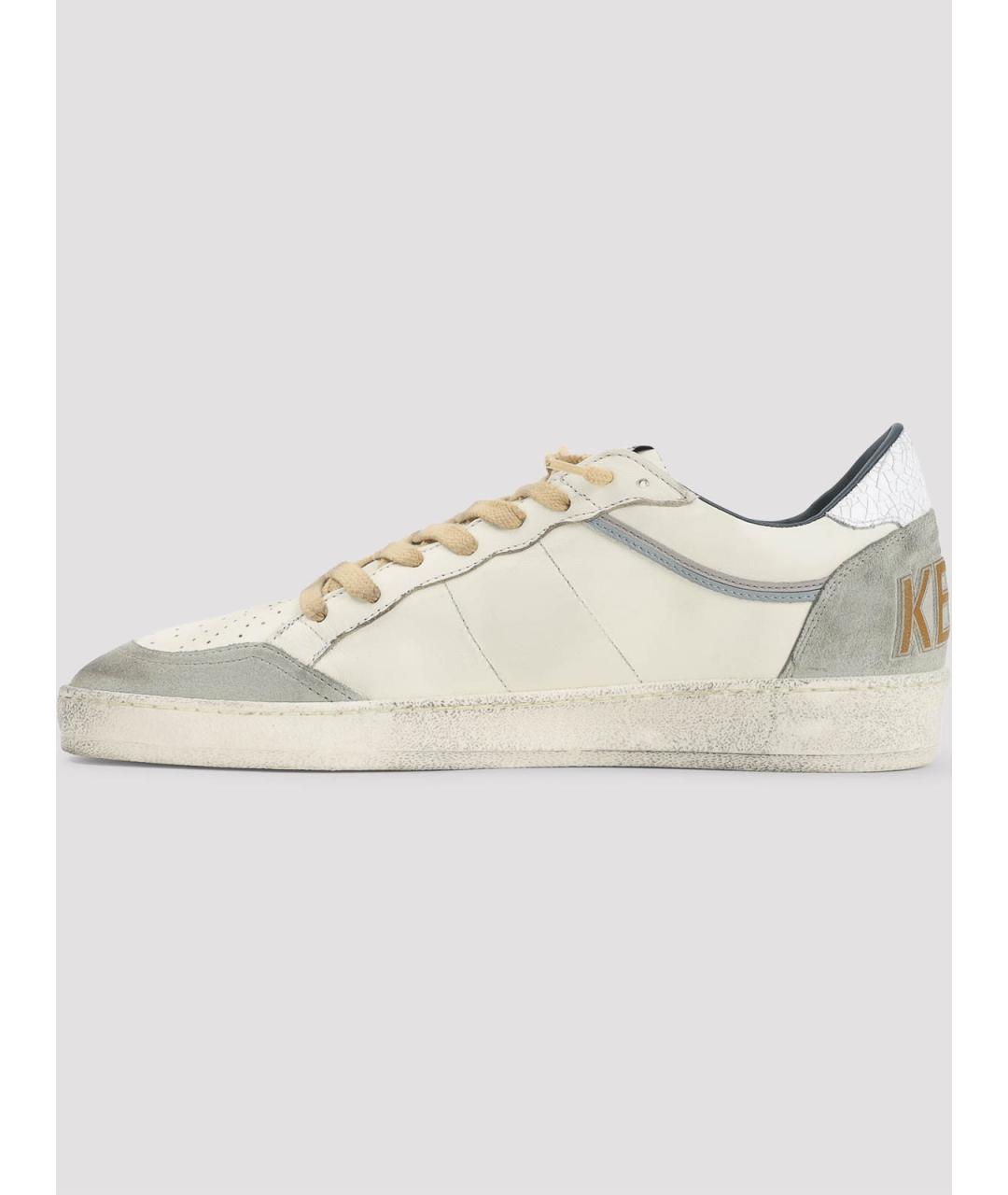 GOLDEN GOOSE DELUXE BRAND Зеленые кожаные низкие кроссовки / кеды, фото 2