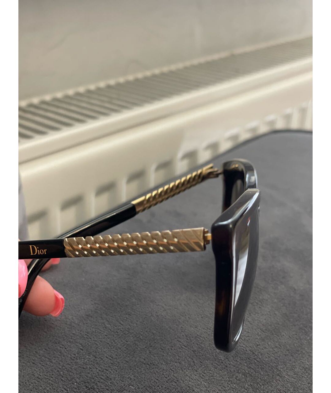 CHRISTIAN DIOR PRE-OWNED Коричневые металлические солнцезащитные очки, фото 3